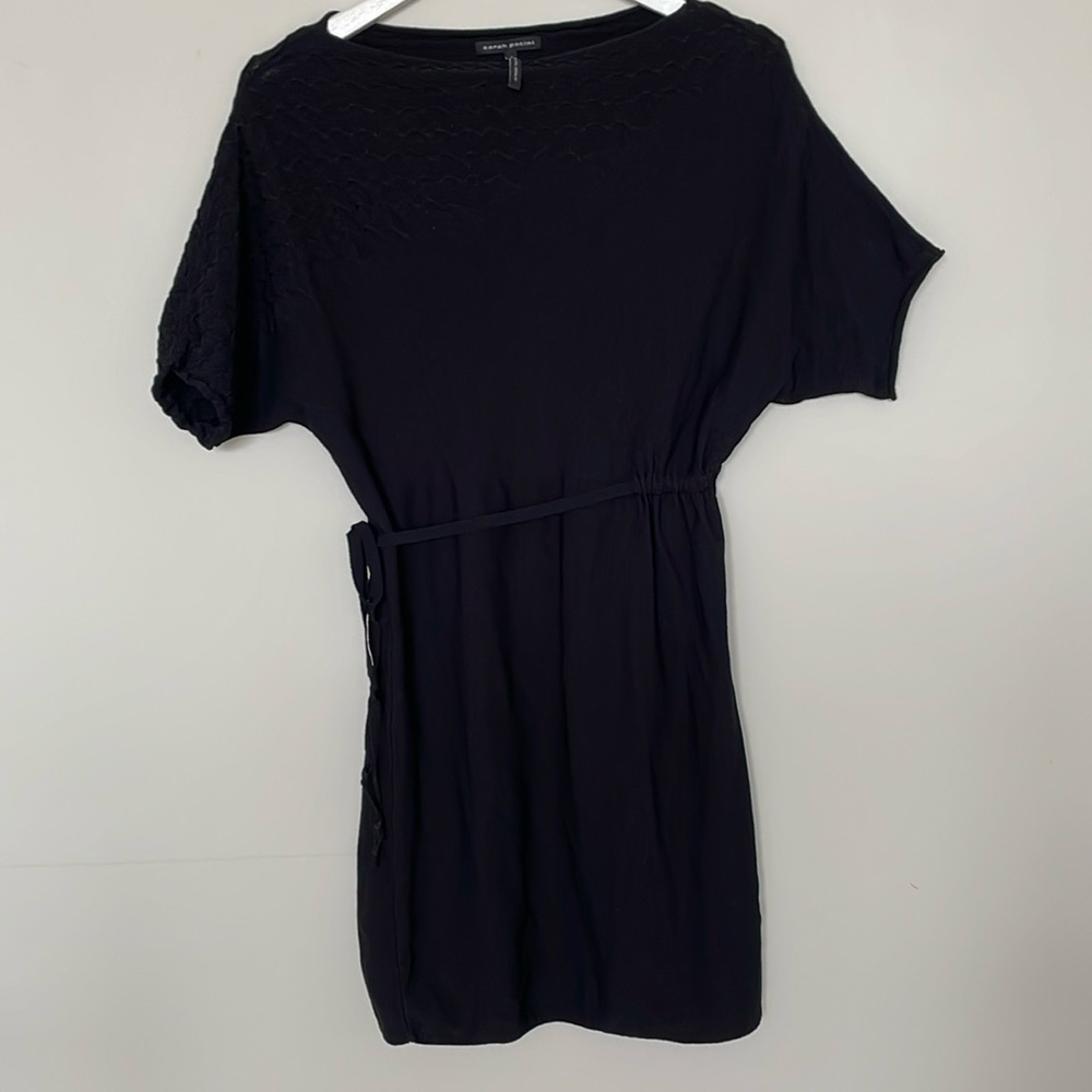 Sarah Pacini Long Black Tunic Sweater.